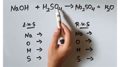 How to balance: NaOH + H2SO4→ Na2SO4+ H2O - YouTube