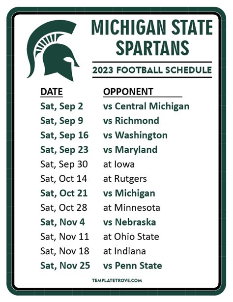 Michigan State Basketball 2023 24 Schedule - Image to u