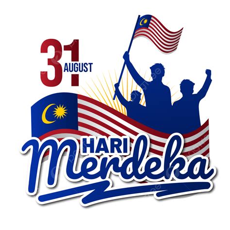 Merdeka Malaysia Vector Design Images, Greeting Text Of Hari Merdeka ...