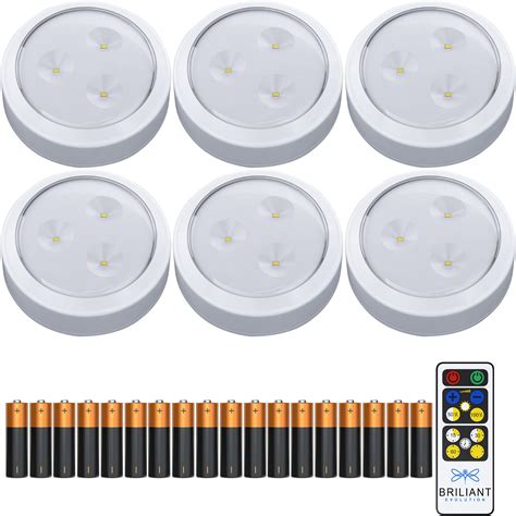 Buy Stick on Lights 6 Pack with Remote - Wireless LED Under Cabinet ...