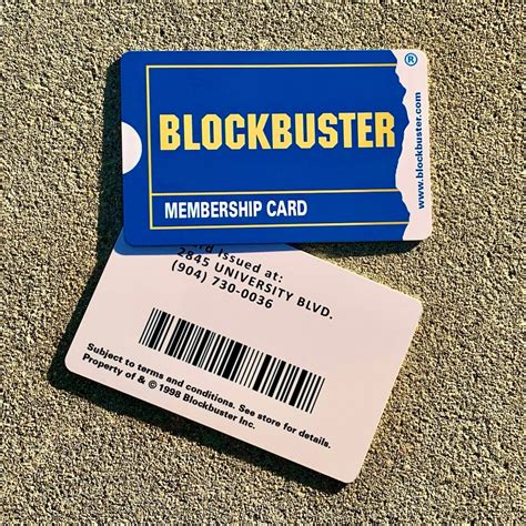 Blockbuster Membership Card Customizable Details With Name or Photo ...