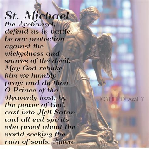 Prayer To St Michael The Archangel - Riset