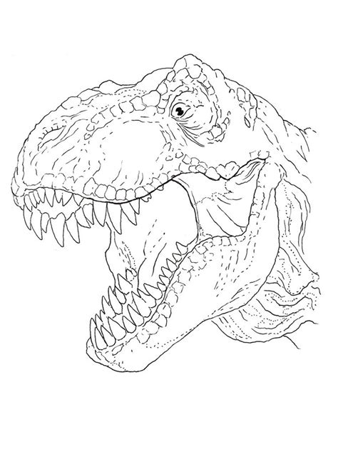 T-Rex Coloring Pages for Kids