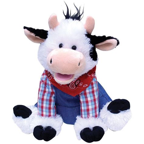 Cuddle Barn's Farmer Mac, 12' Animated Plush Cow Sings Old MacDonald ...