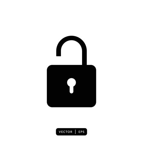 Padlock Icon Vector - Sign or Symbol 6082138 Vector Art at Vecteezy