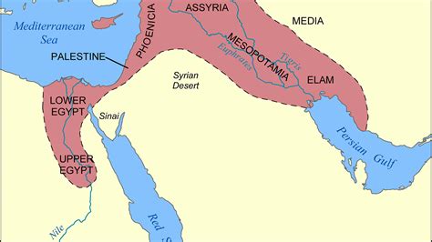 Nile And Mesopotamia Regional Map - Fina Orelle