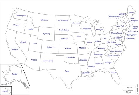 Printable Blank Us Map With State Outlines Fidor Me For Free Usa States ...