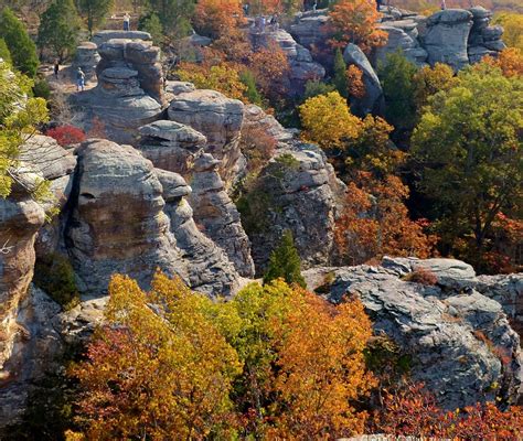 Fall Colors, Garden of the Gods, Shawnee National Forest, Illinois ...