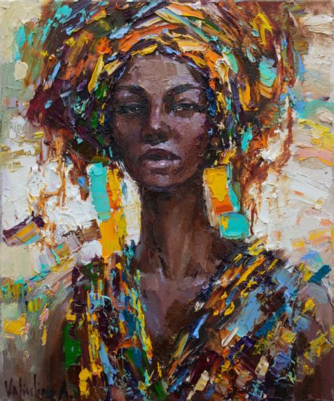 African woman portrait Original oil painting | Artfinder