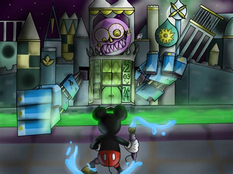 Epic Mickey - Clock Tower by FluffehKittyChan on DeviantArt