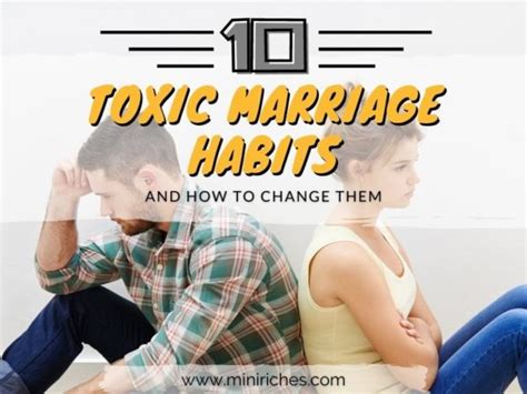 10 Toxic Marriage Habits And How To Change Them