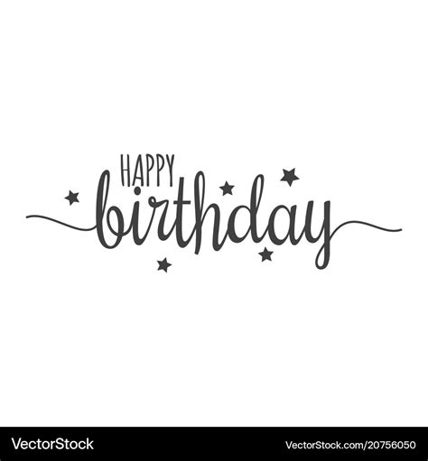 Happy birthday sign on white background Royalty Free Vector