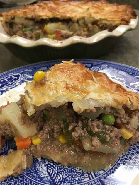 Easy Ground Beef Pot Pie Recipe - Back To My Southern Roots