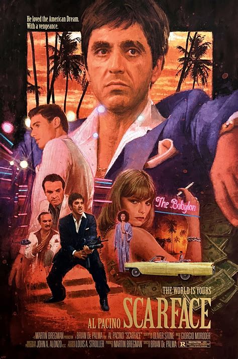 Original Scarface Movie Poster - Al Pacino - Tony Montana - Crime