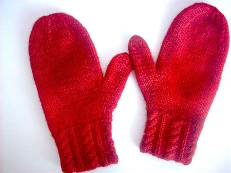 Easy Mitten Knitting Patterns for Beginners — Blog.NobleKnits | Knitted ...