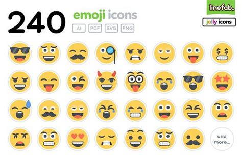 240 Emoji Icons - Jolly | Emoji, Icon, Letter icon