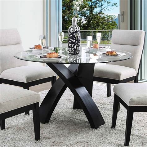 Modern Round Glass Dining Table | designinte.com