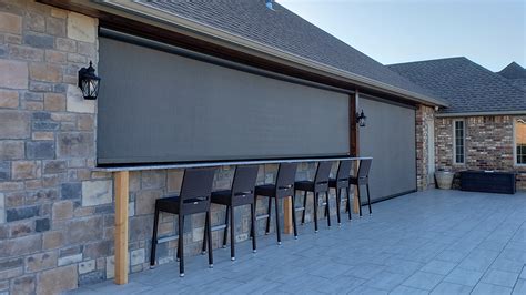 Motorized Patio Screens & Retractable Shades | Sunset Outdoor ...