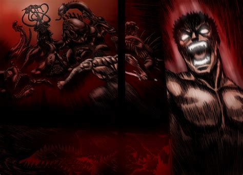 Guts' trying to save casca during the eclipse colored. : r/Berserk