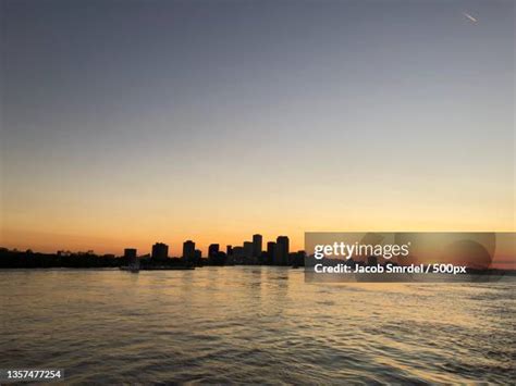 New Orleans Skyline Silhouette Photos and Premium High Res Pictures ...