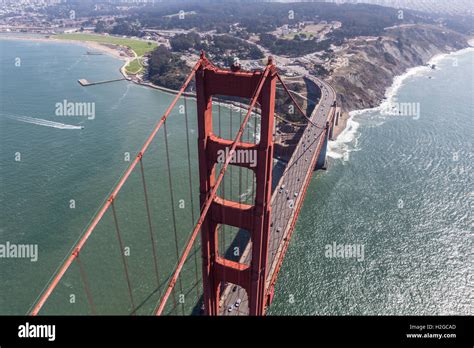 Aerial view golden gate bridge hi-res stock photography and images - Alamy