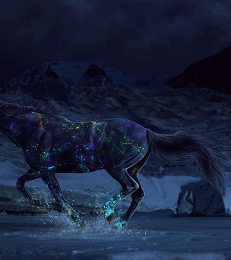 1920x2160 Resolution horse, paints, water 1920x2160 Resolution ...