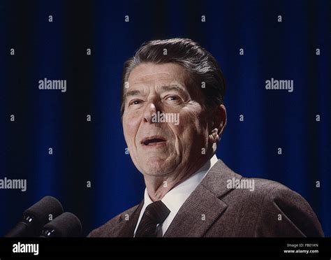 Washington, DC., USA, MAY 1984 President Ronald Reagan portrait Credit ...