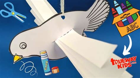 Easy Dove craft for kids - YouTube