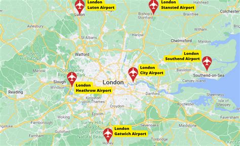 London Airports Guide with Map: What Airport is Better?