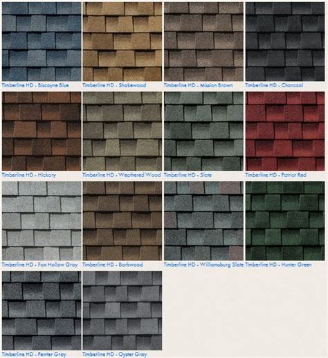 GAF Timberline HD #Roofing Shingle Color Options Contact us today for ...