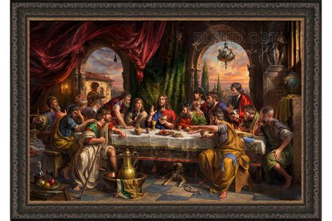 The Last Supper (Original Painting) - Blend Cota Studios