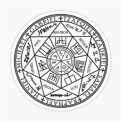 "Holy Seal of the 7 Archangels; Seven Archangels Symbol Talisman Sigil ...