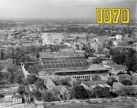 Aerial view of the Georgia Tech campus from 1970. | Atlanta skyline ...