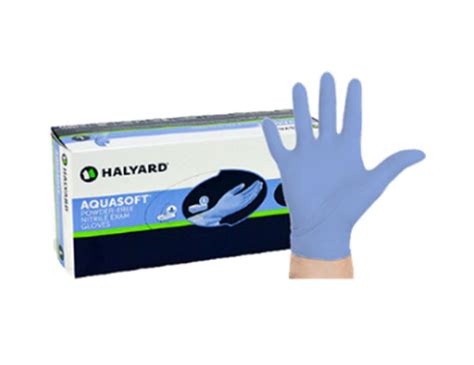 Buy HALYARD AQUASOFT Nitrile Exam Gloves in Bulk - MBDiversity