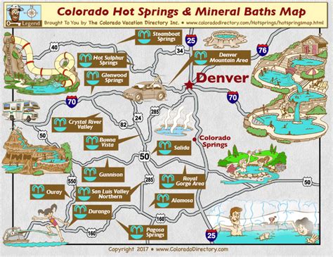 Colorado Hot Springs Map | CO Vacation Directory