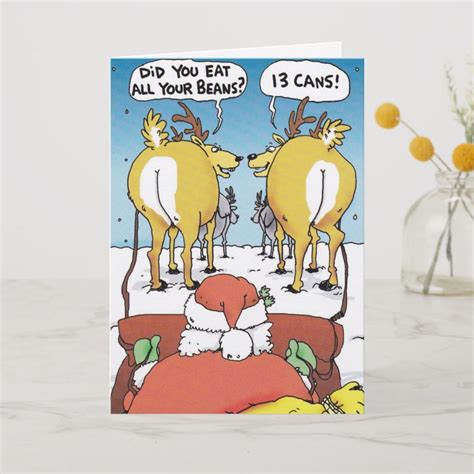 Funny Santa Christmas Greeting Card | Zazzle.com | Funny christmas ...