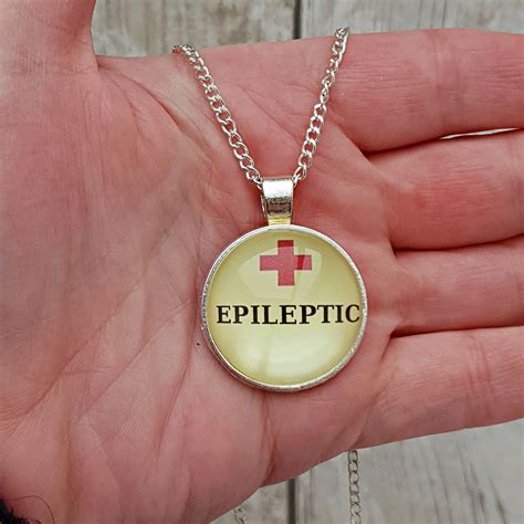 Epilepsy Necklace Medical alert necklace Epilepsy Jewelry | Etsy