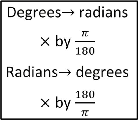 Convert Radians and Degrees