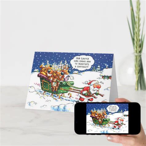 Lawyers Christmas Holiday Card | Zazzle