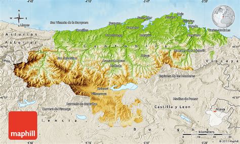 Cantabrian Mountains Map