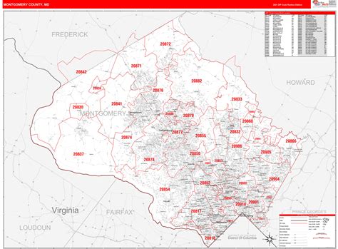 Montgomery County Boundary Map