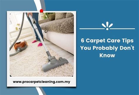 Carpet Care Tips You Don’t Know | Pro Carpet Cleaning