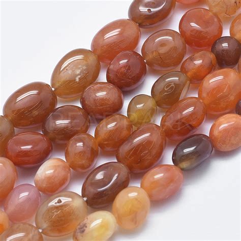 Natural Carnelian Beads Strands - Beadpark.com