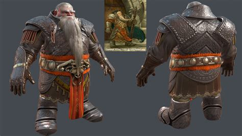 ArtStation - Dwarf with Armor