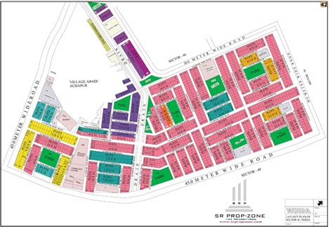 Layout Plan of Noida Sector-41 HD Map