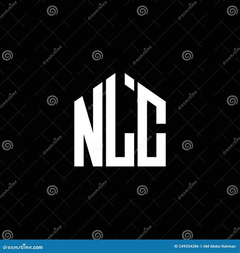 NLC Letter Logo Design on BLACK Background. NLC Creative Initials ...