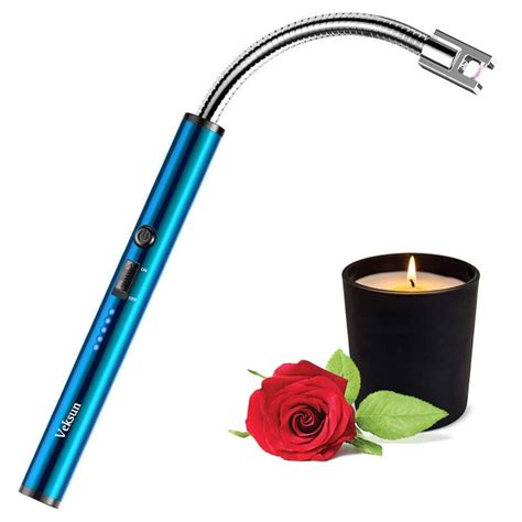 Candle Lighter, USB Rechargeable Lighter,Electric Arc Lighter Long ...