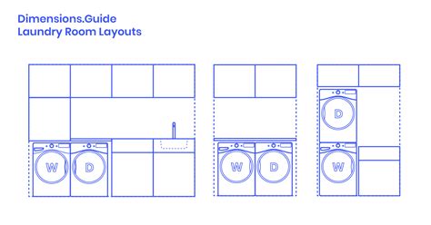 Laundry Room Layouts Dimensions & Drawings | Dimensions.com