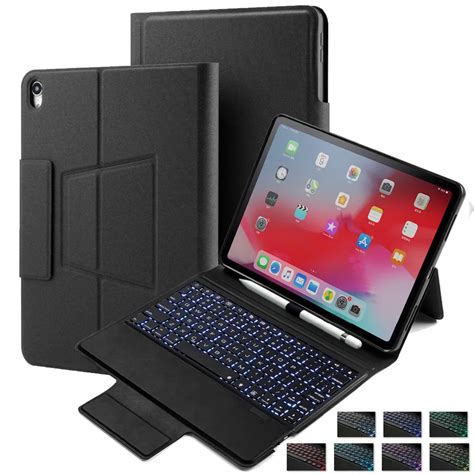 For iPad Pro 11 Keyboard Case 2018 Wireless Bluetooth Backlight ...