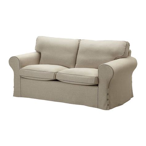 IKEA Ektorp 2 Seat Sofa SLIPCOVER Loveseat Cover RISANE NATURAL Linen ...